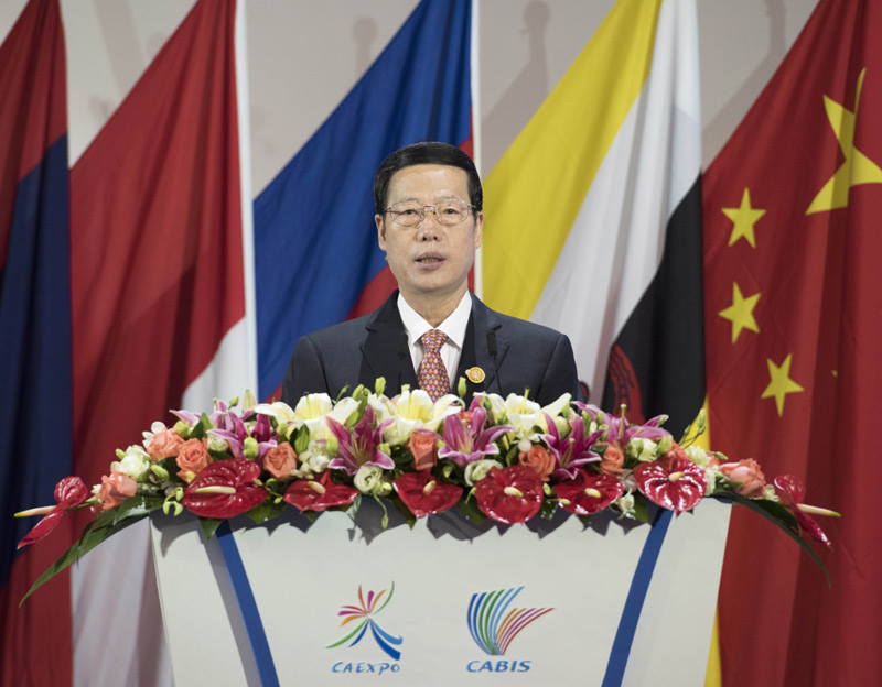 9月11日,第十三届中国—东盟博览会和中国—东盟商务与投资峰会在广西南宁开幕。中共中央政治局常委、国务院副总理张高丽出席开幕式并发表主旨演讲。 9月11日,第十三届中国—东盟博览会和中国—东盟商务与投资峰会在广西南宁开幕。中共中央政治局常委、国务院副总理张高丽出席开幕式并发表主旨演讲。